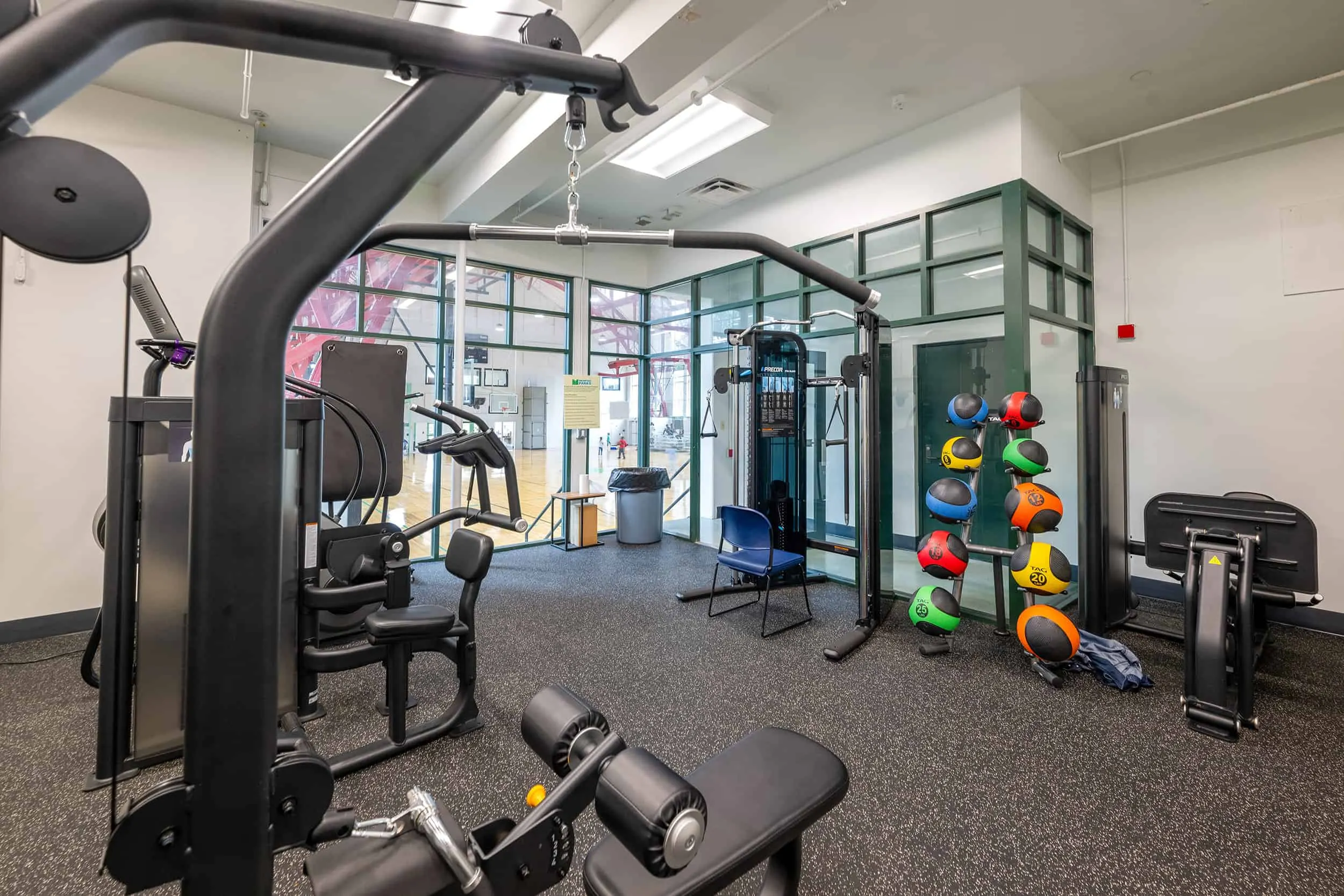 The fitness room