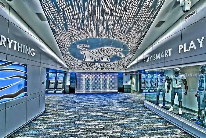 University of Memphis Locker Room